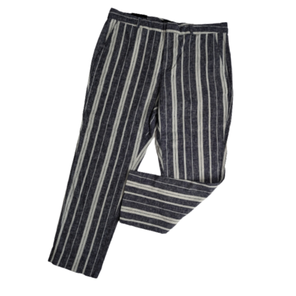 Banana Republic Blue and White Stripe Avery Pants 12